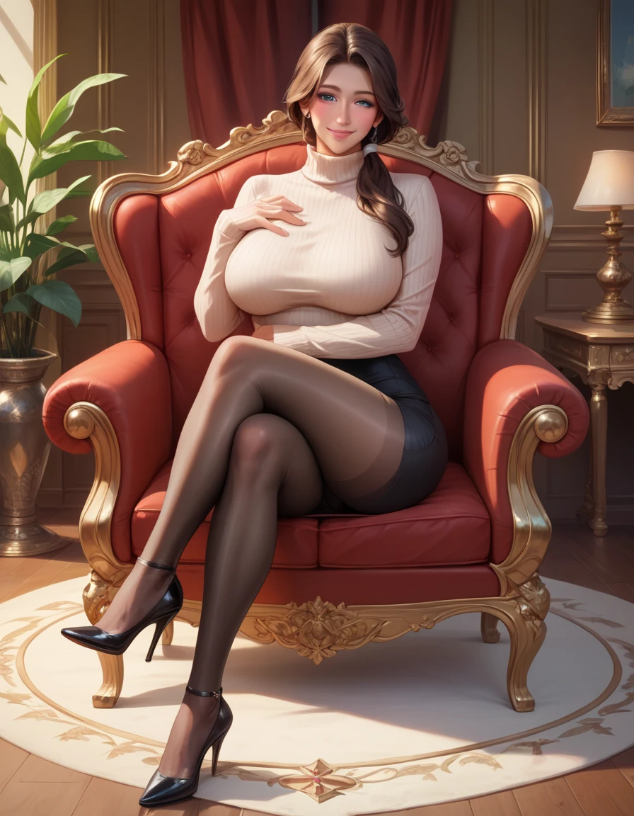 20 yo girl sitting on a chair , Totally naked, seductively looking in front, dominant pose, seductive seated pose, sexy look at the camera, mid shot portrait, on her throne, sexy dominant pose, sitting on her throne, mixed art, crossed legs, on her knees, (RAW photo: 1.2),(Long shot, full body1.4) (photorealistic: 1.4), (masterpiece: 1.3), (best quality: 1.4), ultra high resolution, (detailed eyes), (detailed facial features 1.4 as), HDR, 8k resolution, tight attire, sexy pose, tight, sexy look, (extreme detail drawing), commentary confirmation, Virtual Girl - Rin, Medium Tits, Various Pose, Bob Hair, Short Hair, Brown Hair, Brown Eyes, Dark skin, 1 girl, small hips, colorful, sophisticated fashion, happy, smile,