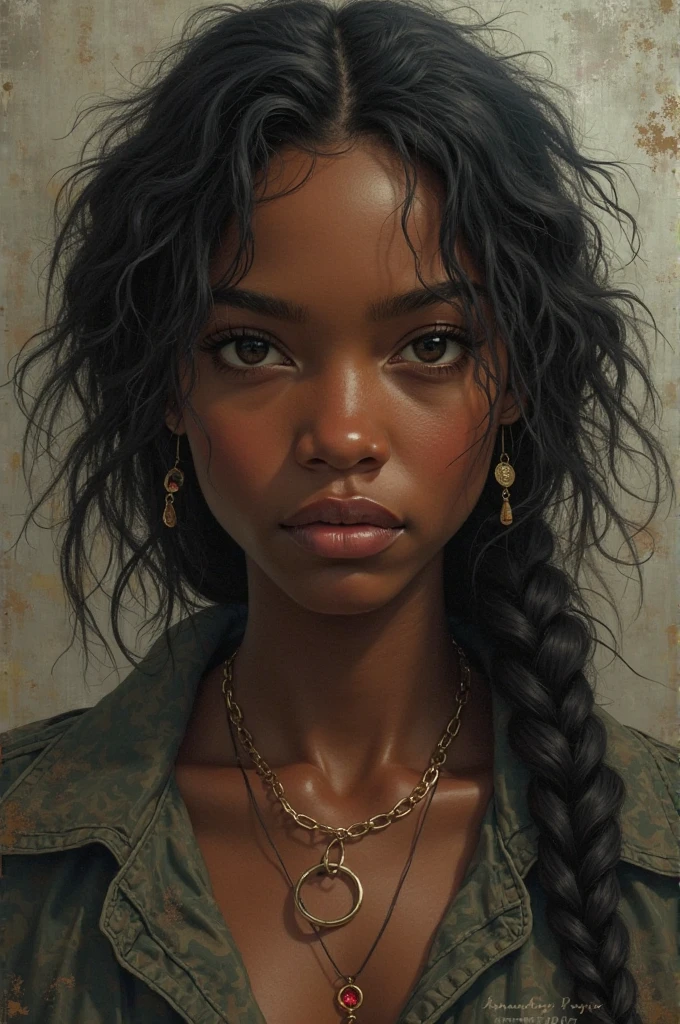 Create a story about a black girl who suffered a lot as a  and ended up becoming a call girl