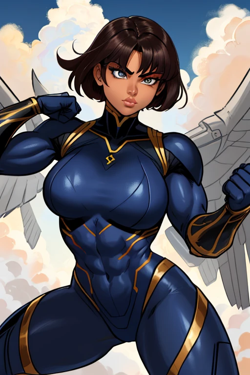(masterpiece:1.2, Highest quality, Highest quality),(Super detailed),8k,wallpaper,(((1 female))),Mature female heroine,40 years old,Ultramanに変身する熟女,(((Dynamic fighting poses:1.5))),(Short Bob),((Dynamic Movement)),break(光沢のあるUltramanユニフォーム),Glowing Skin,Big eyes,Droopy eyes,Long eyelashes,Beautiful thighs,Beautiful Hair,Beautiful Face,Beautiful Eyes,Beautiful body,Beautiful breasts,Beautiful legs,Beautiful fingers,break((Ultraman)),((Ultraman_rise:1.5)),((The background is Prism Flash)),(((Dazzling Light))),(Clenched hands,Raise your arms,From below,Are standing,Light,sunLight),(女性Ultramanのトレーディングカード),(((Beautiful trading cards:1.2))),((Platinum Trading Cards:1.3))