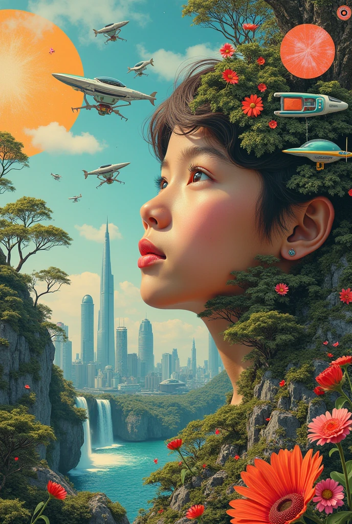 A collage artwork tilte Future For Me as  