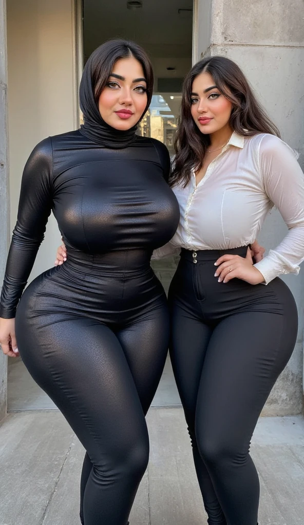 A curvaceous, cute and skinny super large biggest thick ass realist secretary, dressed in a tight-fitting skirt that hugs her voluptuous large and thick hips and round huge ass behind. perky breasts, which are just barely contained within the constraints of her buttoned-up attire. pantyhose, thick ass and thick hips that are tied by the skirt