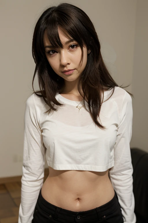 8k,Highest quality, masterpiece, Ultra-high resolution, (Realistic:1.4), RAW Photos, (Real skin texture:1.3), (Film Grain:1.3), (Selfie angle),One girl,Beautiful and detailed eyes and face,masterpiece, Highest quality,close,Completely naked,D Cup,chest,nsfw,Sitting on the bed with legs spread
