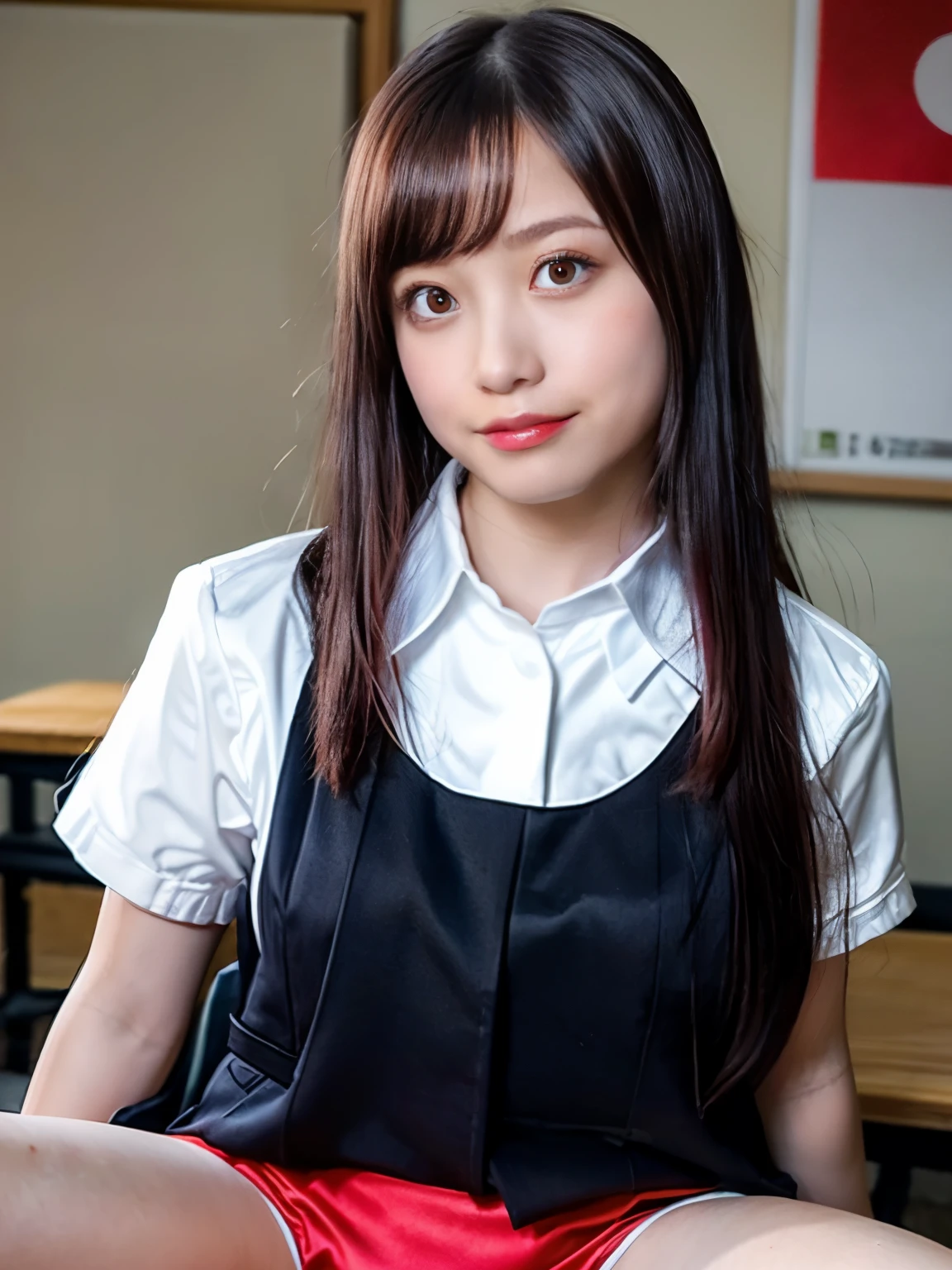 (8k, RAW Photos,highest quality, High resolution:1.1), (Ultra-realistic:1.4),(Realistic, Realistic:1.3),The Beauty of Japan、Rhythmic gymnastics club、Rhythmic Gymnastics Uniform、((Upper Body:1.3)),Maid Cafe、((Maid:1.3))