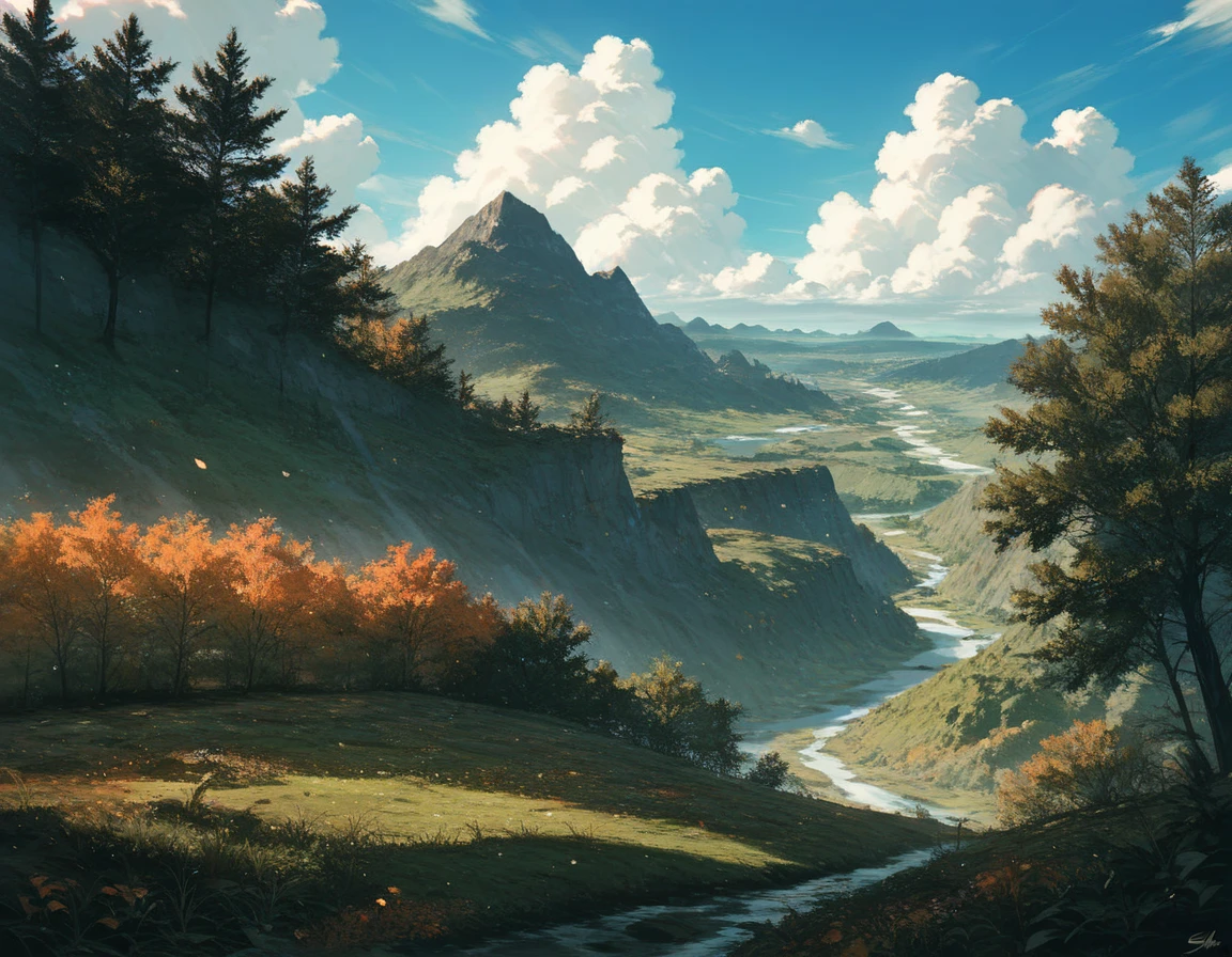 (masterpiece:1.2, Landscape),super high definition,top quality, 4K, fall foliage,Keep the amount of light low