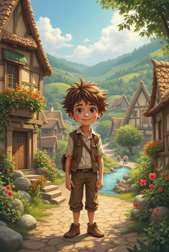 One boy lived in a village 