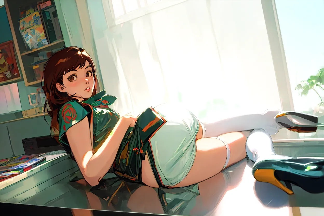 ((((white panties)))),panties focus,hayakawa tazunalow pony tail,green headwear,green jacket,green skirt,p,sit with your heels on the ground、hold your knees with both hands,open legs,squating,(((straight-on))),nsfw