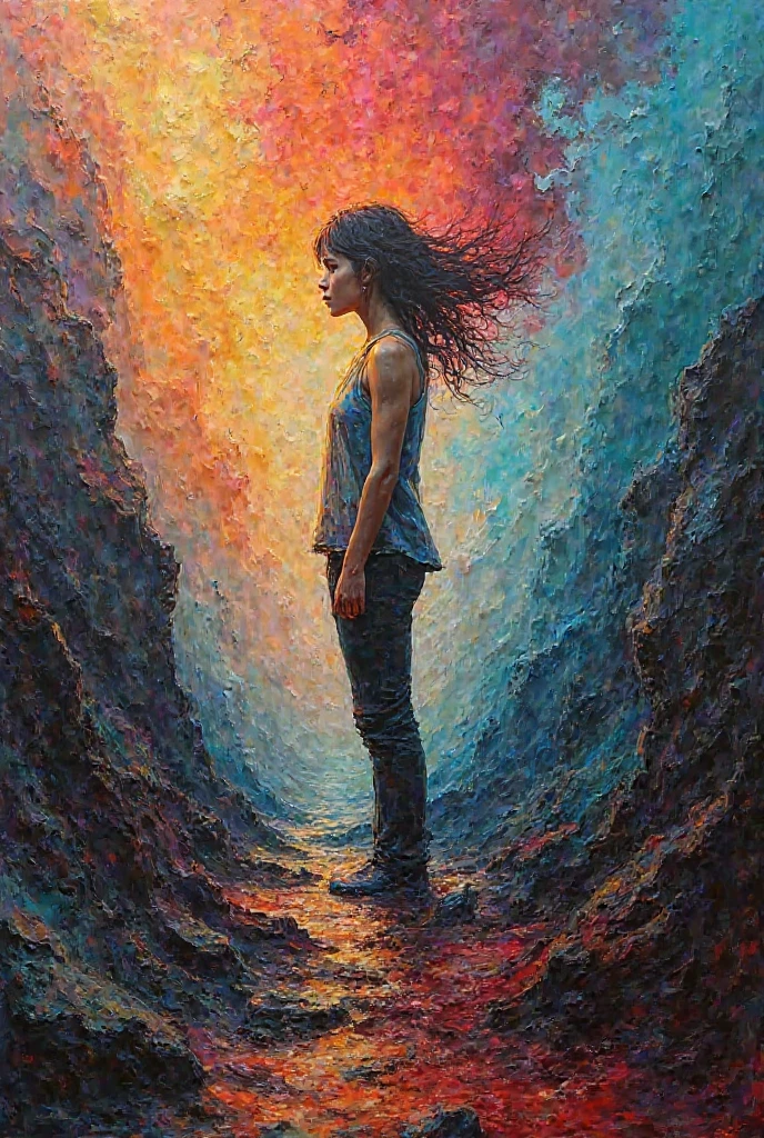 Make an artist paint a picture The tectonics of feelings in a palette of colors must be:
Person
Tectonics
Palette