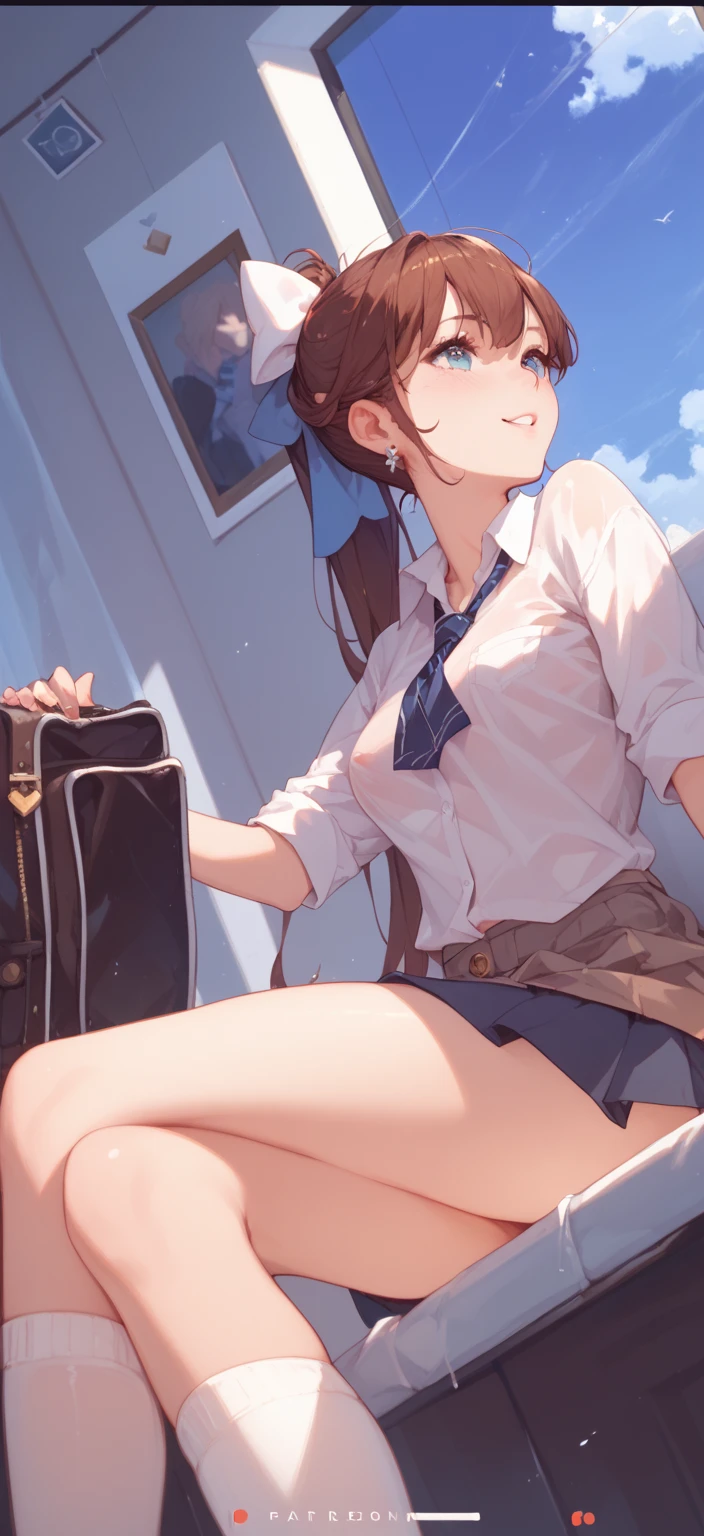high school girl,Taking off panties