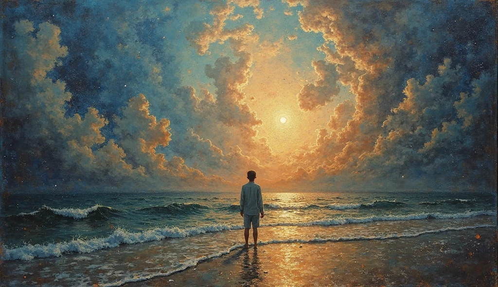 A surreal painting on the: phenomenon of consumer attitudes towards spirituality in the digital age.
The picture shows that some actions are irreversible and that, that the true cost of things often becomes clear only over time. There is no judgment here — just thinking about choices and their consequences.