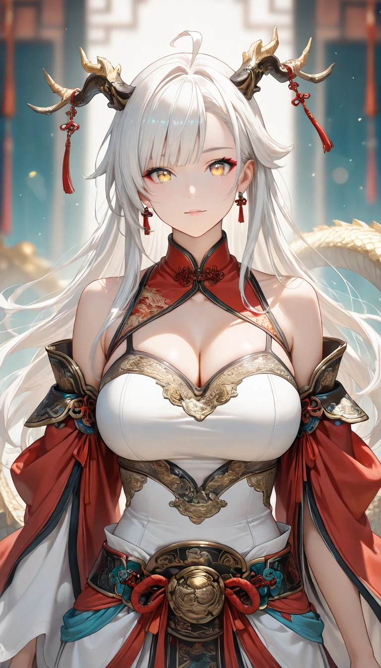 Anime-style image of a woman in a devil costume, White-haired God, onmyoji portrait, Enchanting anime girl, The Detailed Art of the Onmyoji, onmyoji, Azur Lane Style, Anime Goddess, artstation pixivでトレンド, Azur Lane Characters, Detailed digital anime art, White fox, Beautiful and attractive anime woman