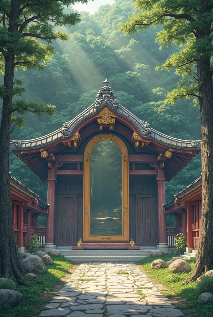  Sanctuaire d'Ise avec le miroir sacré