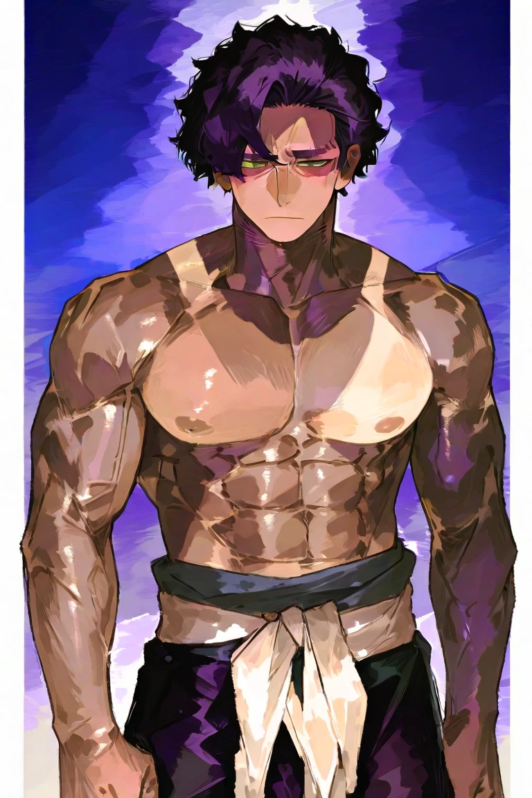 keith from voltron legendary defender, flexing his shirtless body and jerking off his big dick