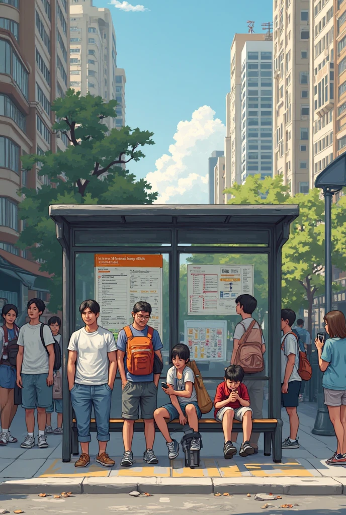 Can you create a normal bus stop