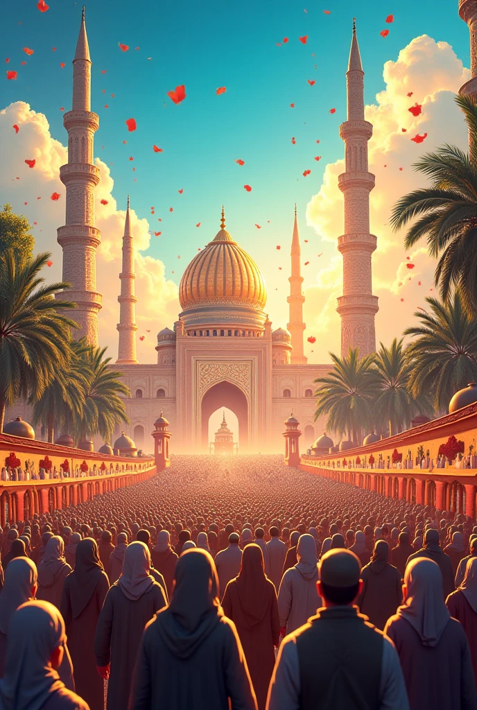 মুসলিমরা তাদের বিজয় উৎসব পালন করছে