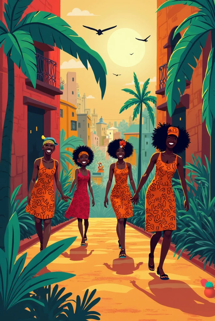 it should be african animation with afrobeat