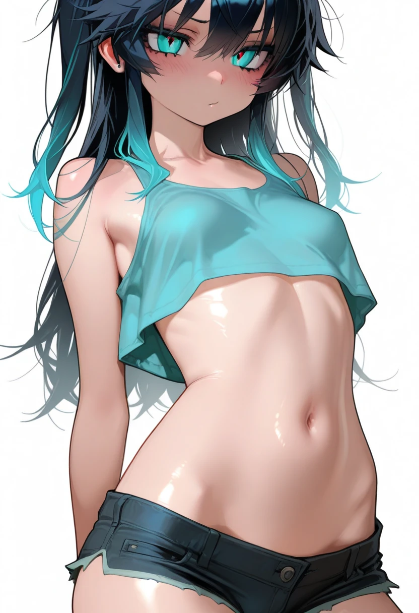 best quality, amazing quality, very aesthetic, (ultra-detailed), (1girl, aris, blue archive, solo, blue eyes), (realistic face:0.9),(string bikini:1.8), (glare, blush, thigh:1.3), (cowboy shot), (glowing eyes), (half closed eyes:0.9), (nipple), (official art:1.3), (pool), expressive eyes, perfect face, extremely detailed eyes, perfect anatomy, smooth skin, (black background:1.5), clear eyes, beautiful face, medium breasts, (anime style:1.7), (Warm Light:1.5), (highres:2), (Chiaroscuro),