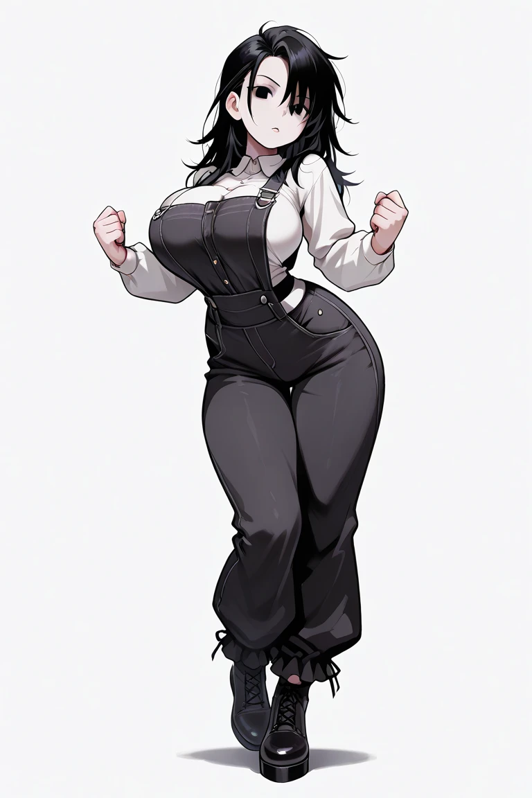Power | Chainsaw Man| Very Very Big tits hot breasts big saggy breasts wearing a hot black swimsuit goth skin black full body 
