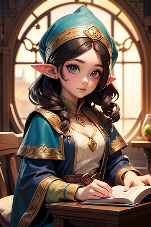 elf、girl、Wizard、medium hair