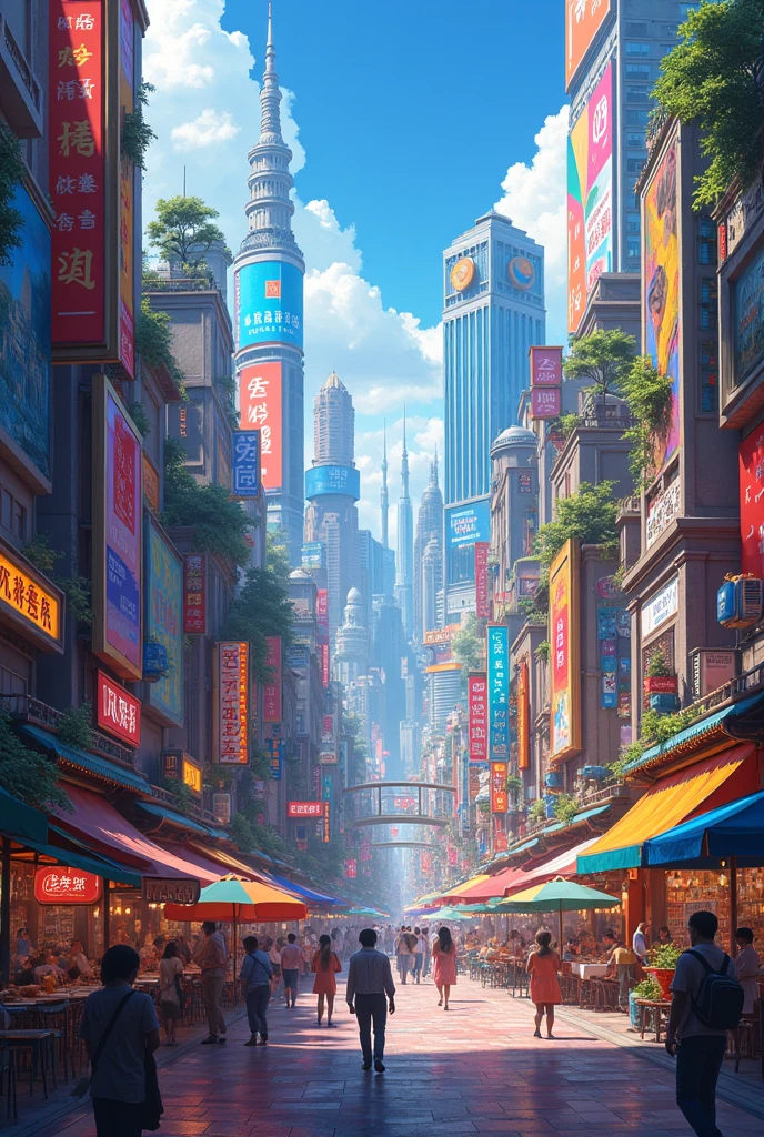 Colourful city
