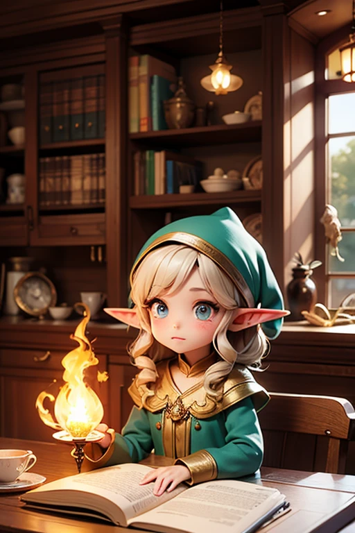 elf、girl、Wizard、medium hair、Zlos