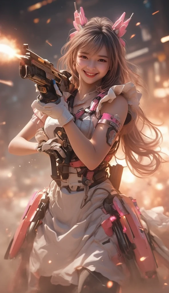 best quality, masterpiece, Ultra-high resolution, (Realistic:1.5), original photo, 1 girl,versace Off-shoulder Kimono Mecha Paladin Future Armor, in the darkness, Deep shadows, Low profile, Cold Light, sexy look, long hair,Mix Girl,Yinglaite, Half-length photo,NSFW, warm lights, dramatic light, (intricate details:1.1), complex background, (rutkowski:0.66), (teal and orange:0.4)