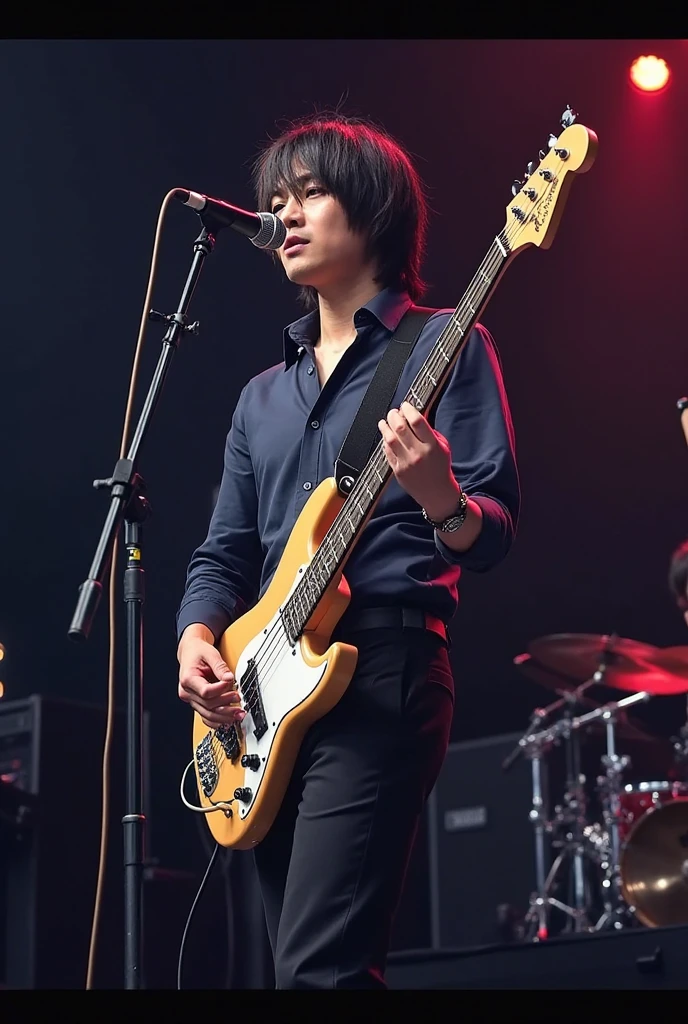  Japanese Male、Band member、vocal、guitar、base、drum、 Stage Performance 