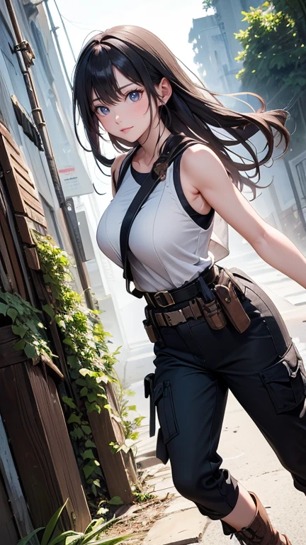 ((Best quality)), ((Masterpiece)), (Detailed:1.4), 3D, A beautiful cyberpunk female figure,Thick hair,light particules,Pure energy chaos anti-technology,hdr(HighDynamicRange),Ray traching,NVIDIA RTX,Hyper-Resolution,Unreal 5,Subsurface scattering,PBR Texture,Post-processing,Anisotropic filtering,depth of fields,Maximum clarity and sharpness,Multi-layered textures,Albedo and specular maps,Surface Coloring,Accurately simulate light-material interactions,perfectly proportions,rendering by octane,twotonelighting,largeaperture,Low ISO,White balance,the rule of thirds,8K raw data、(best qualtiy,A high resolution,tmasterpiece:1.3),A tall and beautiful woman,Slender abs,Dark brown hair in loose wavy styling,Delicate face,Supermodel face,nedium breasts,Cocked buttocks、Wear a pendant,white button-down blouse,obi strip,Fitted floral miniskirt,High split end、Beautifully rendered details in face and skin textures,Detailed eyes,二重まぶた、sharp fokus,looking at viewert,realisticlying,realisticlying,独奏,realisticlying,best qualtiy、haunting smile、long leges、perfectly proportions,No underwear,