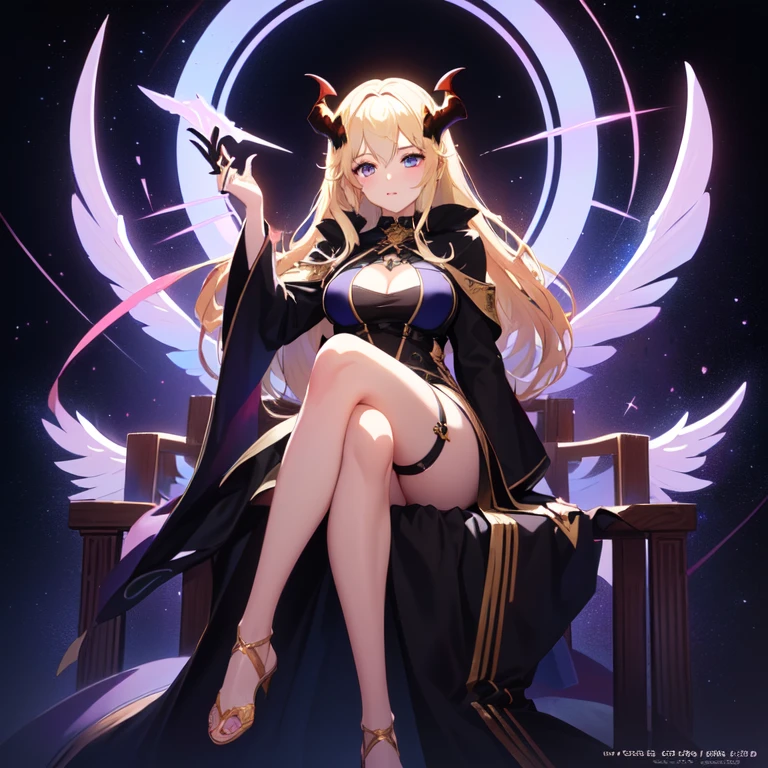 extremamente detalhado, rainha do gelo Elsa adulta, Poderes do caos, Deslumbrante armadura decotada de death knight , braided blonde hair, Olhos azuis Brilhantes, Ambiente maligno, Satanic magic, neve caindo suavemente.Extreme demoniac,Rainha Lich,gostosa,peitos grandes e cintura pequena,,icecrown citadel extremamente detalhada,pose dinamica