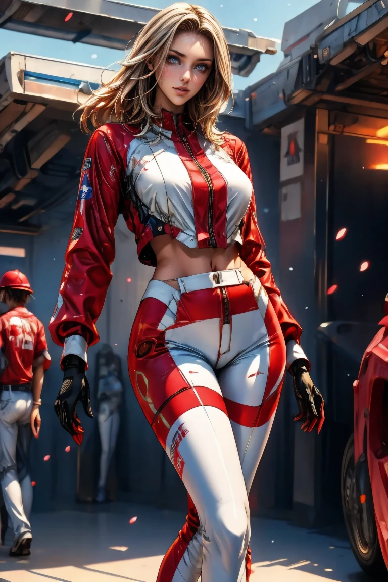 1girl, beautiful, <lora:Ruby2:0.6>, smirk, earrings, long hair, brown hair, nose lips, (realistic:1.4), (leaning mischievous hot air balloon pilot wearing a playful and slightly revealing Victorian-inspired outfit with cleavage and showing belly and piloting a vibrant balloon against a picturesque sky bringing a sense of whimsy and adventure to the clouds), (masterpiece:1.3),(best quality:1.4), full body, feminine, beautiful, detailed skin, vibrant details, hyper-realistic, beautiful background, sexy perfect female figure, ray tracing, very detailed, realistic photograph, red camo clothes, wearing a hat, cgi, 3d, sexy pose, ultra high res, HDR,8k resolution