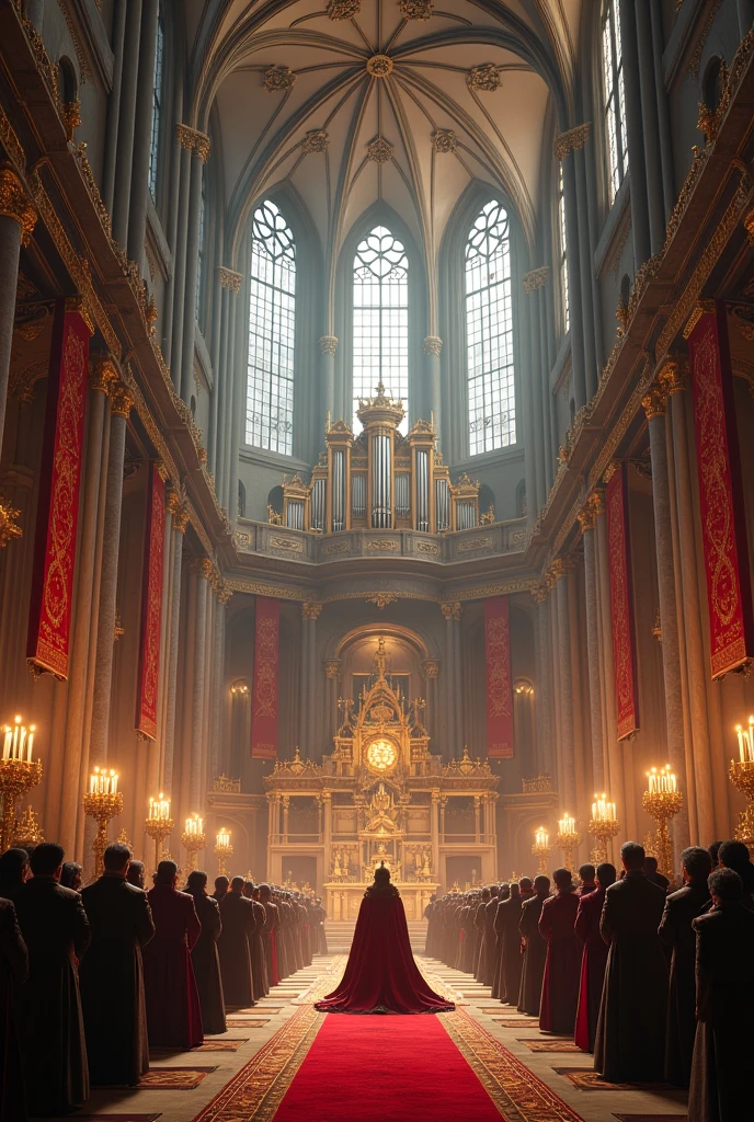 make a coronation hall in the cathedral