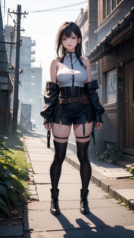 1girl, solo, ((full body)), (((she wears tight body suit, very tight pants, long sleeves)), masterpiece, (high detail:1 1), Rough face, Natural skin, high quality, Hinata Hyuga,black hair, ((very long hair)), ((bangs hair)), (((windy hair))), detailed hair, white eyes,(Big breasts:1.2 ),( smile:1.2),Face blush,Sexy figure, perfect bodies, beautiful eyes, (Detailed face and eyes), (face: 1 2), voices, Extra, real photo, ... ... ........... PSD, sharp focus, contrast lighting, Delicate skin, High definition 8K, incredible details, realistic, professional photo shooting, 8K UHD, SLR camera, soft lighting , high high quality, film grain, Fujifilm XT3, magic, particle FX, in the forest, dark forest, horror forest, lavender field, looking at viewer, (((Show cameltoe))), ((full body)), ((standing)), gloves, (((front view))), ((((she wears arm protectors and knee protectors))))