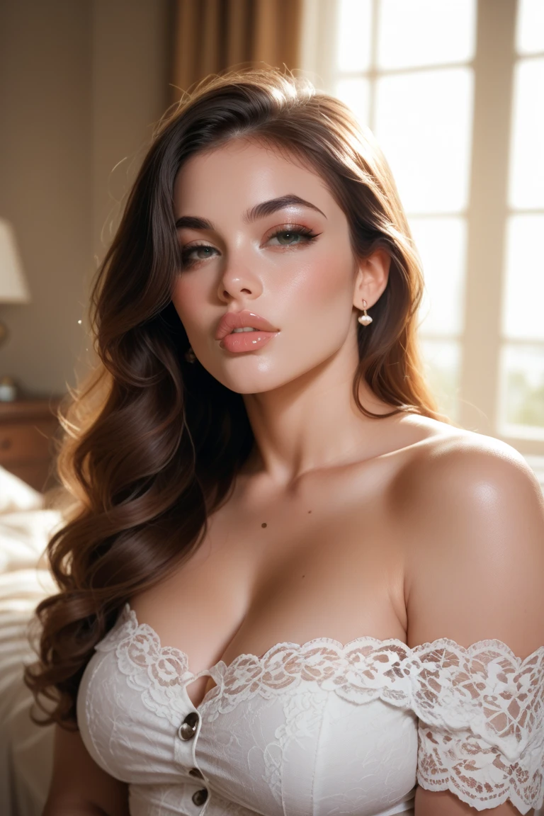 arafed woman in a white bra top and white underwear, clear portrait of demi rose, angelawhite, anna nikonova aka newmilky, portrait demi rose, anastasia ovchinnikova, demi rose, angelina stroganova, portrait of demi rose, portrait sophie mudd, julia gorokhova, olga buzova, dasha taran