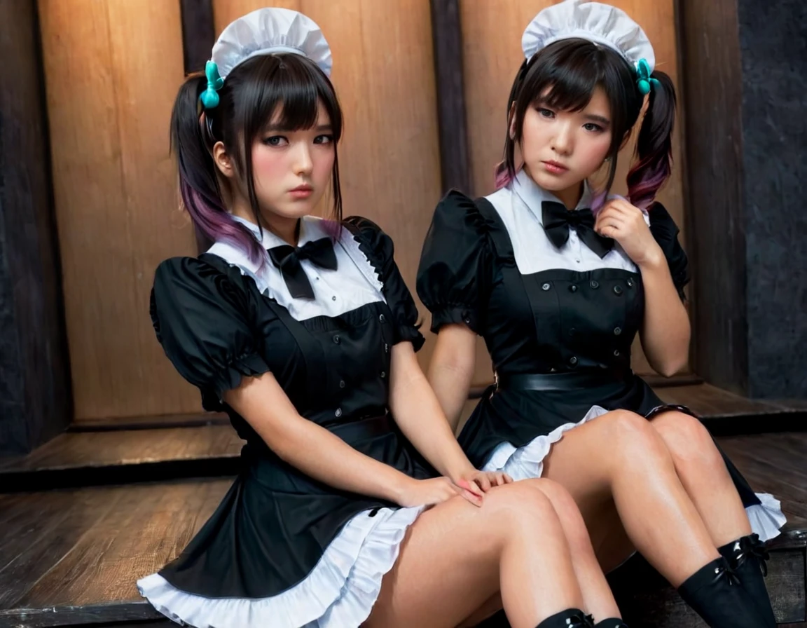 (8k, RAW photo, best quality, masterpiece:1.2), (realistic, photo-realistic:1.4), (extremely detailed 8k wallpaper),美しい顔,1girl,frederica bernkastel, purple hair,dress, bowtie, mary janes, sockscat tail, tail bow, tail ornamen,tpurple eyes