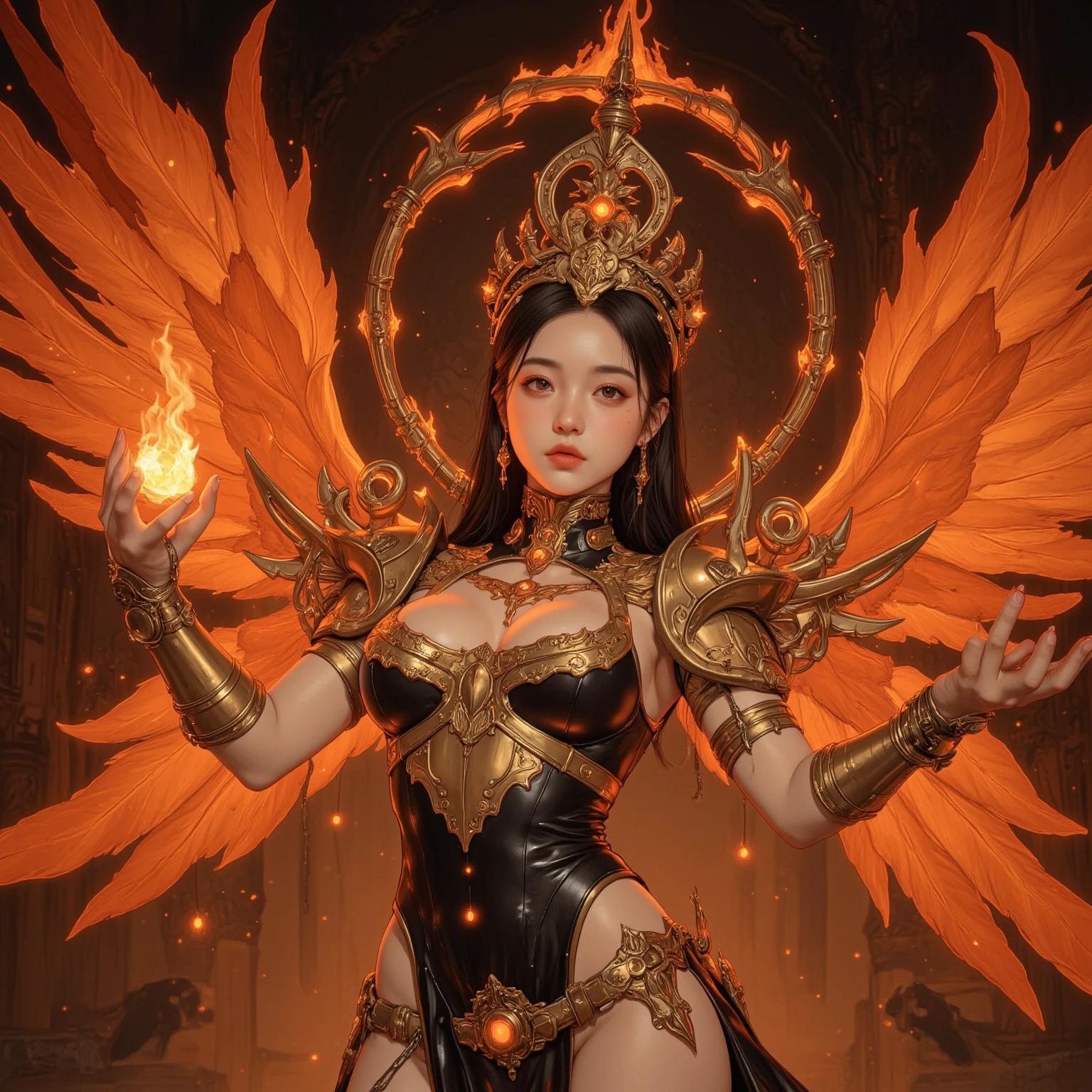 ((World of Darkness)),Professional , masterpiece、top-quality、photos realistic , depth of fields 、Dark Fantasy、(Ultimate Beauty)、(shooting stars:0.9)、(nebulas:1.3)、A dark-haired、(White bikini armor)、(Mystical expression)、(The fox has five tails)((Fight dragons)),(Wear a beautiful kimono),(Wear a beautiful kimono with colorful floral patterns)、Jewel Gold Weapon、Particles of light),(Has a devil's mask)、Gorgeous gold weapons ,(( Gorgeous Dragon Sword)) , (Fox Mask),,(maikurobikini) 、((Black Haired Beautiful Girl))、(Castle background)、(demonic wings)、((Gangle's forest background))、Beautiful Caucasian beauty、1a person、dynamic ungle,(((Two devil's horns on the head)))、Smaller head、Idle Smile、Thin and beautiful female hands、Mystical expression、Light Effects、intense fighting、Wind-effect、magic circles、With the legendary magic wand、Dragon's tail、