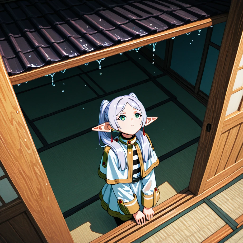 <lora:SplatoonInkling_v030:1.1>,incredibly absurdres,huge filesize,Cinematic Lighting,moody lighting,Tyndall effect,masterpiece,best quality,high quality,(1girl),solo,splatoon inkling,(tentacle hair),child,japanese_clothes,kimono,((classicism)),((Monet style)),