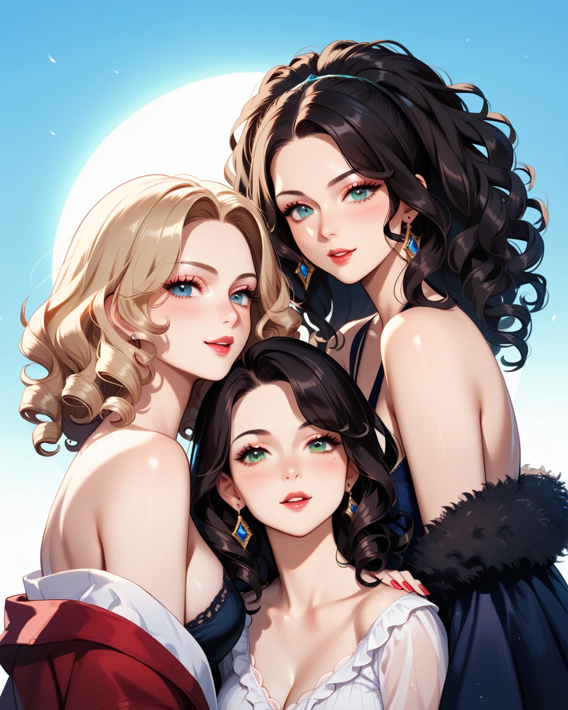Best quality, masterpiece, ultra high res, 1girl, off shoulder, (two heads), smile