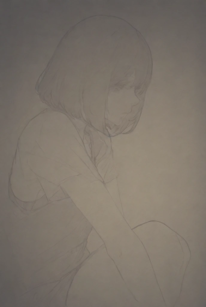 Highest quality,masterpiece,Black Hair,17 years old,pubic hair,I'll be a nude model for boys my age,Shy laugh,Art Department,Art room,Nude drawing,clear