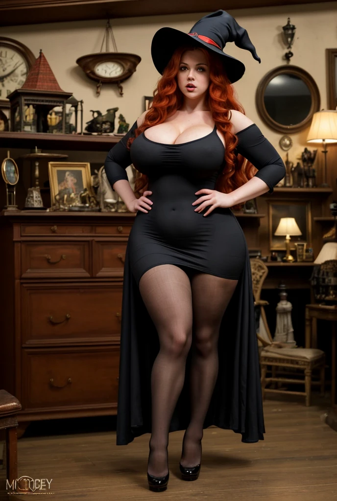 pregnant woman, Portrait of a 45 year old woman with long curly red hair, mature body, mature teacher, sexy smile, 8K, detailed background, surreal, realism, gothic architecture, NSFW, red high neck tight dress, red tight gothic suit, red skirt, showing whole body, whole body, big breasts, perfect breasts,performance, soft lighting, extreme details, long hair, gothic makeup, sensual figure, curvy model, very plump body, sensual body, plus size women, attractive plus size model, pregnant woman,