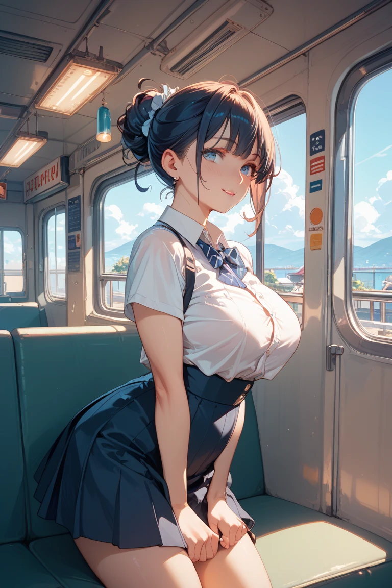 （masterpiece、Super exquisite、high resolution），（tarot cards、Yu-Gi-Oh cards），（romantic、Innocent、𝓡𝓸𝓶𝓪𝓷𝓽𝓲𝓬、adventure、Bold、Travel Elements），1 woman，Wait for the train，black, Long curly hair, lace，背景TRAIN STATION，(TRAIN STATION：1.5、sunset、Residual Yang）