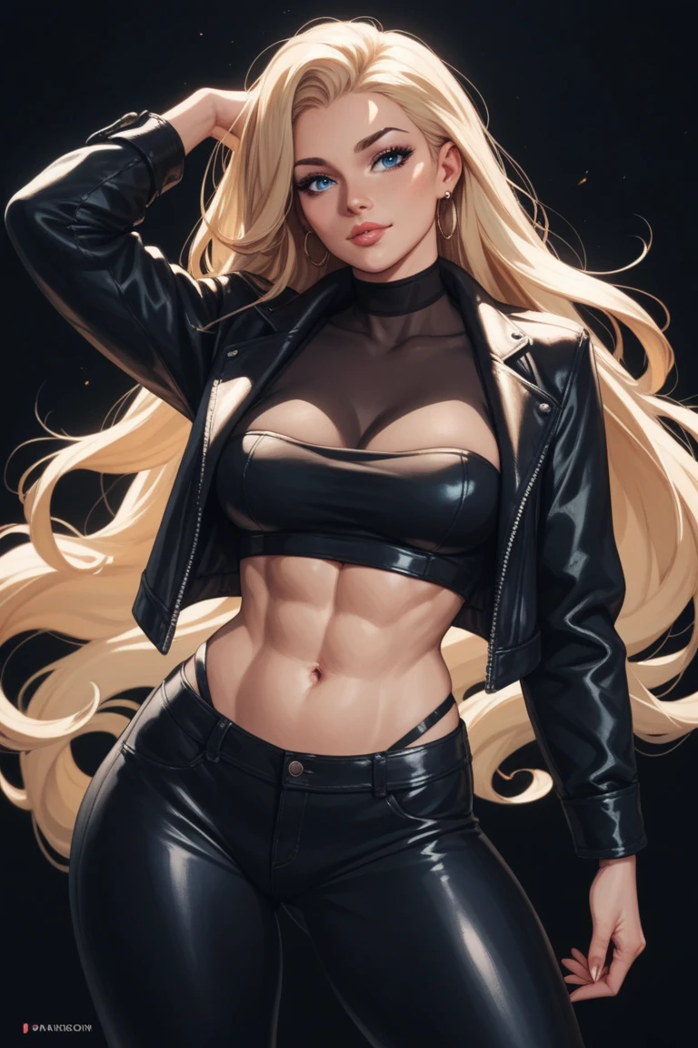 Lucifer with long blonde hair
