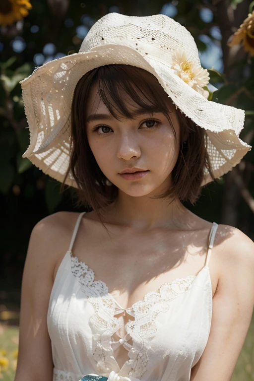 (photo taken:1.2)、(Photoreal:1.4)、(masterpiece:1.3)、(highest quality:1.4)、Super high resolution、(detailed eye)、(detailed facial features)、(Detailed clothing characteristics)、8K resolution、solo focus、bangs、double eyelid、beautiful lips、toned legs、(slender girl)、(japanese girl)、(Japan faces)、1 girl、slim beauty:1.3、brown hair、delicate hair、(big breasts:1.2)、Daikanyama、street、realistic body、white skin、glowing skin、Because I'm slender、(short hair:1.2)、(bangs: 1.2)、Bruised and ugly face、cute face、lifelike face、delicate body、thighs thighs thighs、(Detailed cafe)、coffee、(Pure white dress)、look at the camera、Terrace seats、((sexy pose))、stunning lighting