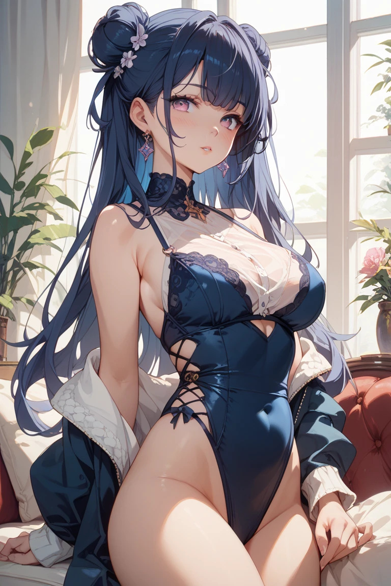 {{{{{A Qing woman who has been installed with love and strong lust}}}}},{{{{{A high-resolution illustration in the style of a shojo manga in which a pure and innocent Japanese woman is given a particularly shining light in her eyes and transforms into a heroine.}}}}},{{{{{A woman is standing by a window in a touching and hazy atmosphere reminiscent of a girl's manga. Her eyes get bigger and brighter, her cheeks spread cutely, and her skin becomes lustrous.々A high-resolution scene of beautiful breasts that transform into a beautiful and sexy heroine}}}},{{{{{The female hormone levels of a pure woman rise and her heart pounds in graphical detail.}}}}},{{{{{Latest technology super high resolution UHD super cute masterpiece}}}}},{{Extremely detailed}},,{{{{{Super thick and plump lips suddenly swell and become plump and shiny}}}}},{{{{{Hair is shiny々As she changes, her body suddenly becomes cuter and her hair grows longer. She is professionally made up and her body becomes exponentially cuter. Her waist is tightly tightened and her top bust is clearly visible. She seems embarrassed but happy.}}}}},{{{{{The artist's style of drawing suddenly changes, and the innocent girl begins to be rewritten into a realistic female. She begins to move to the next step of feminization, changing her clothes to sexier ones, her hair to more mature ones, and her age to the skin and sexiness of a 60-year-old.}}}}}