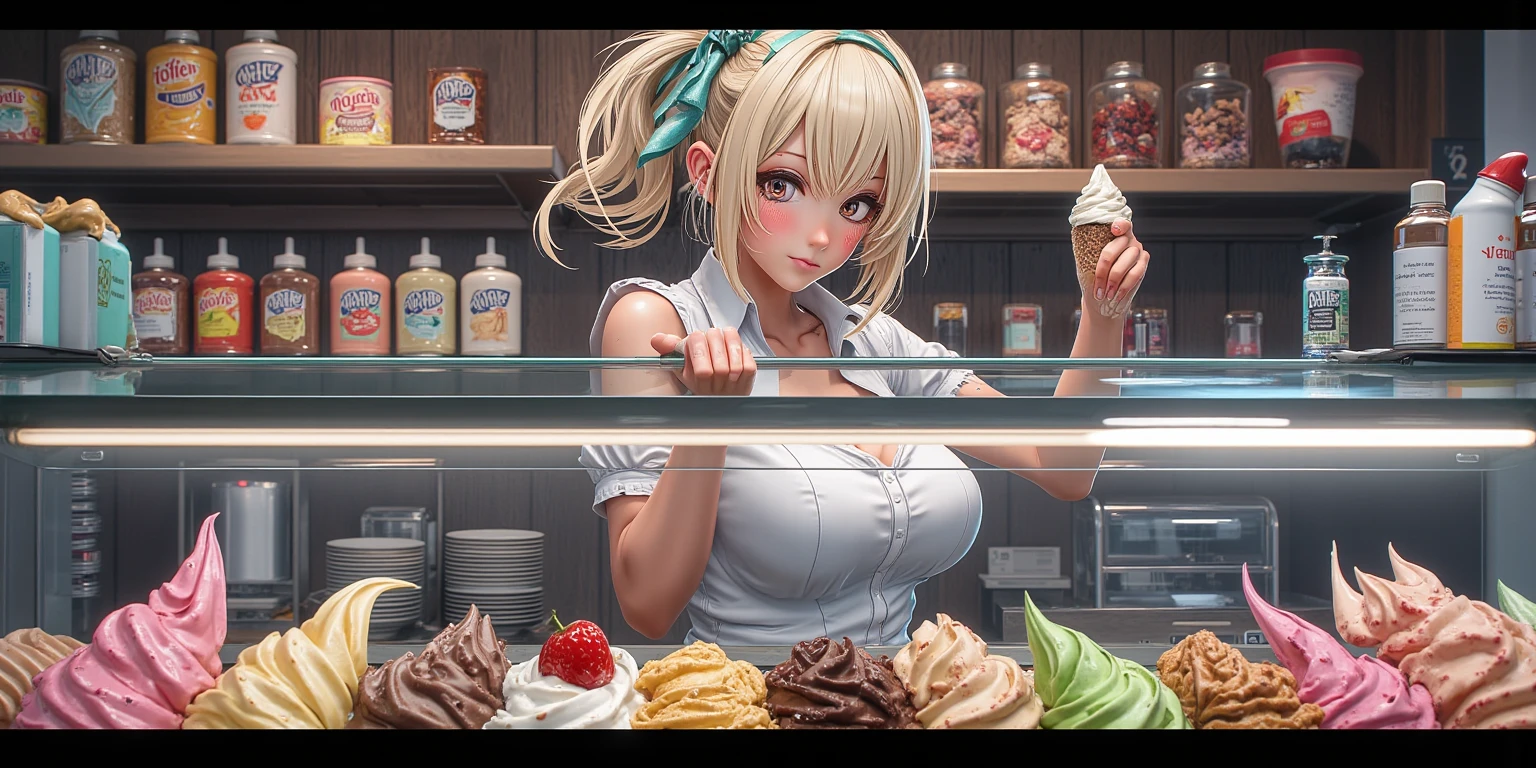 girl in a bikini eating an ice cream cone, eating ice cream, in a bikini, angela white, giorgia meloni, katy perry, in bikini, eating ice - cream, wearing spandex bikini, ice cream on the side, bikini, ice cream, wearing a bikini, candid photo of dirty, shiny plastic bikini, candid shot, cone, 1 girl, solo,in a green dress standing by a wall,portrait of female idol