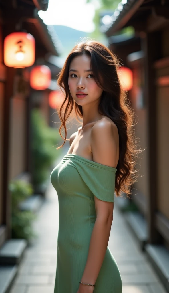 Best quality, masterpiece, ultra high res, (photorealistic:1.2).MEJI :she is a  beautiful hill tribe girl at the north of thailand,she is pround of her protruding breasts and nipples, and loves to present them to public.detailed skin,more slender and thin body,,round baby face,more realistic skin,small breasts,dark nipple,deep chest,(small hip),HI.. my name is MEJI ,I am a slim and skinny17 year old girl with long hair,,((what a slim and fragile girl she is !!!)),slenderness,thin and slender body,cheerful smile, teeth ,mouth open, wearing ( akha tribe dress) ,daytime ,(background:highland ,tribal village),topless