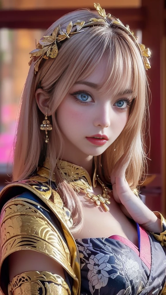 (Dark Shot:1.1)The whole body of a mature holy knight,Sexy Holy Knight Armor with Big Breasts(Absurd、High resolution、Ultra-detailed)、One woman's whole body、Red and white female paladin armour,Mature princess with big、Gorgeous black and gold trousers、Short blonde bob、Slim and big breasted mature woman、blue eyes、Long sleeve、Detailed eyes and face、Intricate details、Blake Mosaic Art、small pieces、Colorful tickets、Complex patterns、Tile Design、Durable surface、Old-fashioned technique BREAK macro photography、Extreme close up、Intricate details、Expanded Texture、Amazing clarity、Hidden Beauty、Immersive Perspective BREAK、 Artisan-made creations、Handmade products、Unique Design、Intricate details、Creative Expression、Expert craftsmanship,attractive,attractive,English Garden,Laughter,