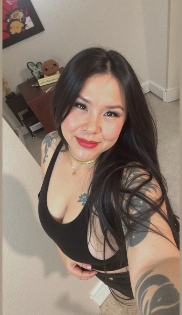 Colombian pretty faces, tattoos, huge breast