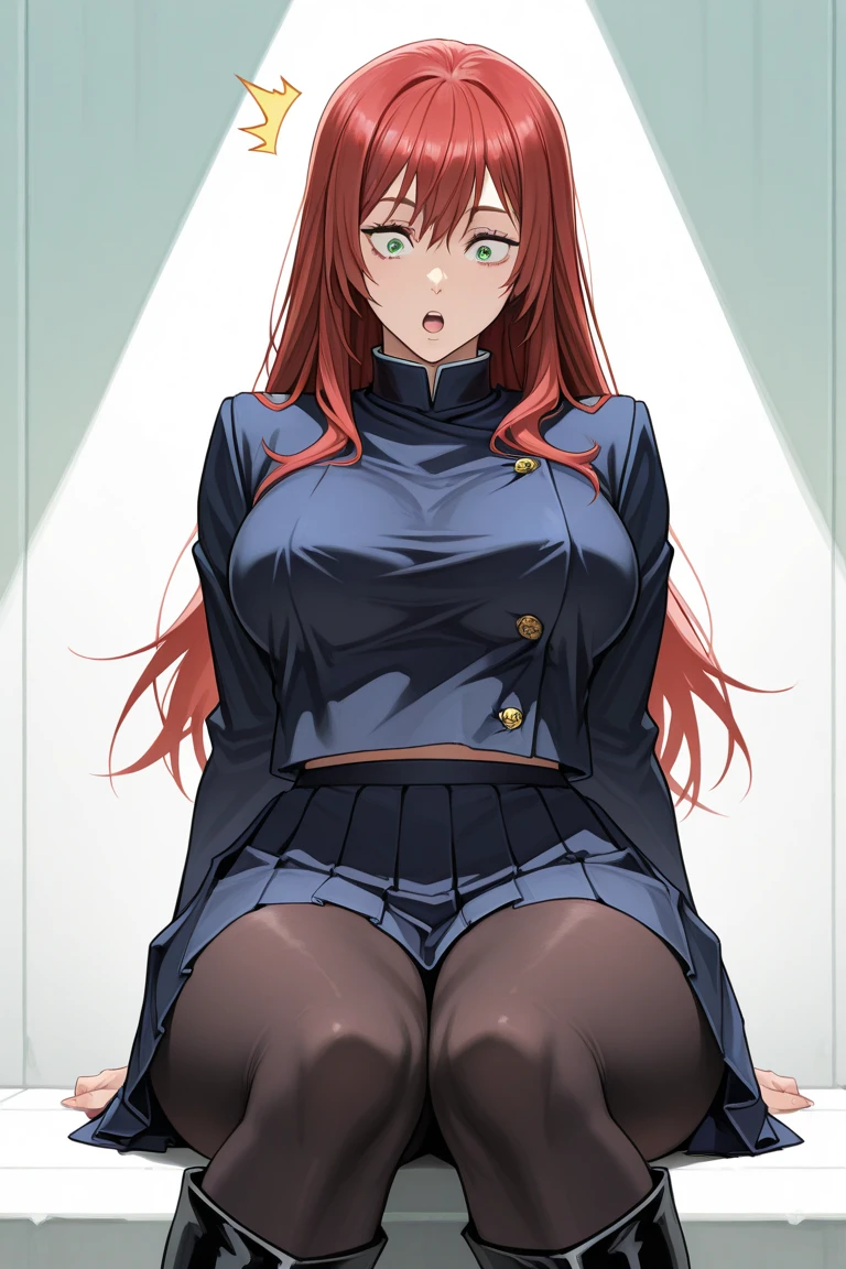 best quality, masterpiece, high quality, insanely detailed, ichika nakano, one-piece swimsuit, breasts, pantyhose, blush,