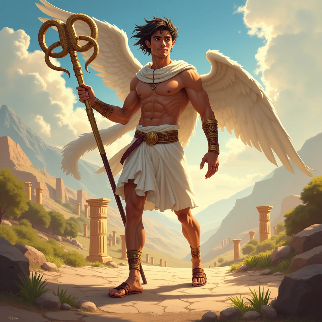 Hermes: The messenger of the gods, the god of trade and theft.