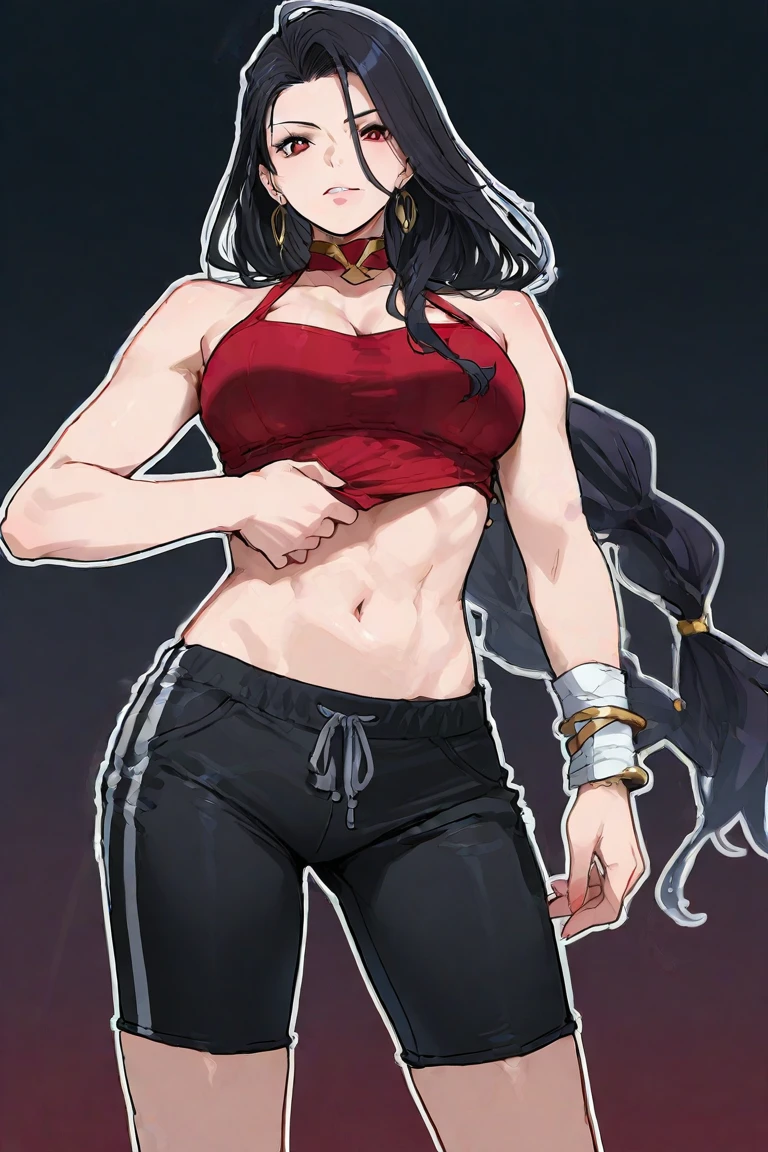 masterpiece, best quality, 1 solo girl, black hair, purple eyes, long hair, medium breasts, sexy body and face, wavy hair, smile, sleeveless shirt, scarf, black thigh-high, mini skirt, pendant, bracelet, jewelry, earrings, feather hair ornament, book, lying at the bed, night, sexy pose, cowboy shots, detailed body, face, and eyes, sharp focus, vibrant, creative, dynamic, high definition, high resolution, 8k, (Upscale: R-ESRGAN 4x+ Anime6mage enchance:4x), voluptuous body, cinema lightning, dakimakura style, looking at the viewer,