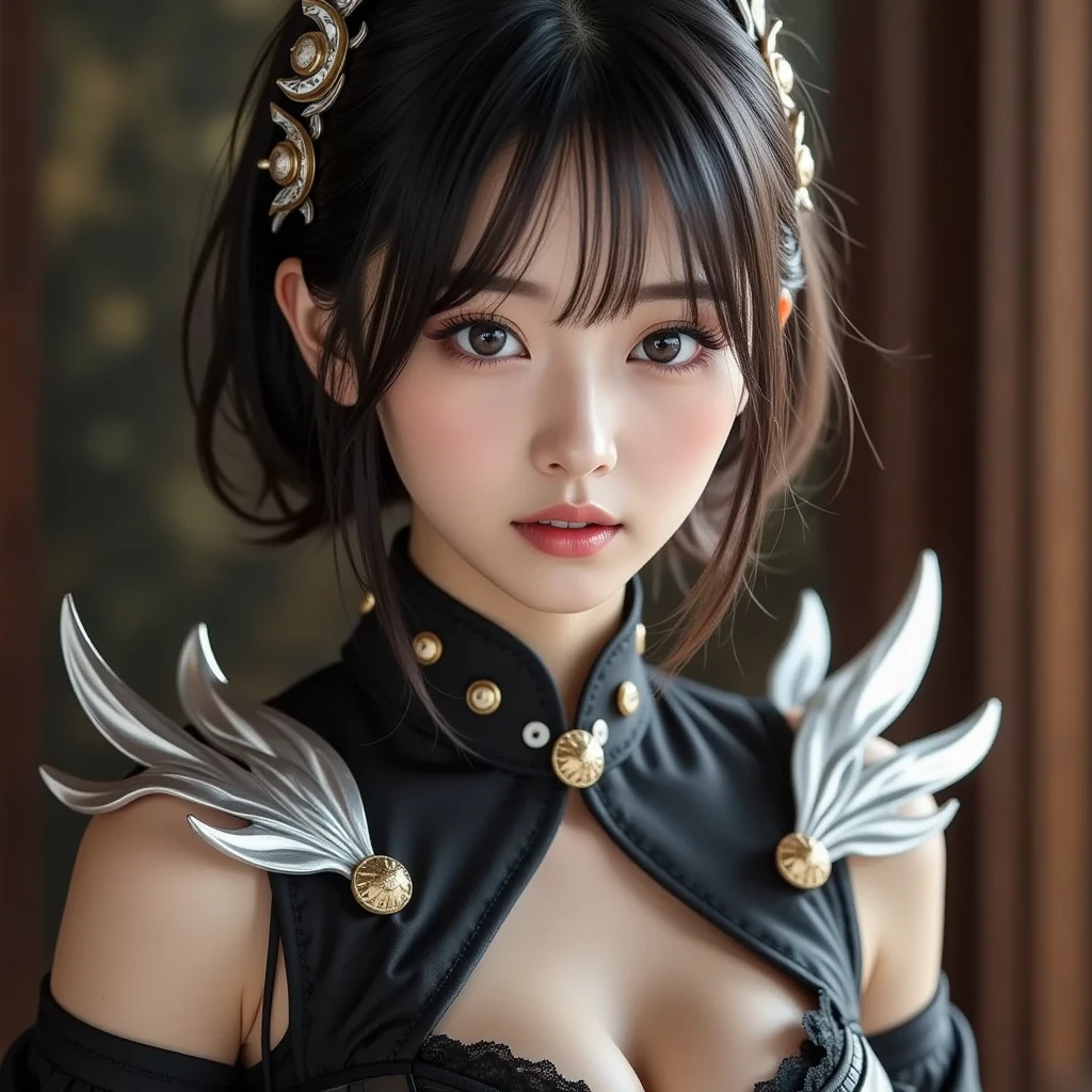 (Best image quality, 4K, 8k, High resolution, masterpiece: 1.2), Super detailed, Realistic: 1.37, Metal skull close-up, 非常に大きなねじれた根を引っ張る抽象的なaltar (Mysterious metal skull), Glowing Eyes, Creepy waterfall on a skull, (rainbow, rainbow around the skull), Full of energy, The circular configuration、Shows the effects of various structural forces, alone, (Steampunk decorative elements, Equipment, Other elements). Pointer, Great decoration combination, (masterpiece, highest quality :1.3), Super detailed, complicated, 8k, High resolution, wallpaper, Cinema Lighting, (red glowing, 十字形のshine, Blooming Flowers)), gun, (Shooting location), shine, crown, armor, red glowing eyes, metal mechanism, Metal Wings, Horny skull infested with dreamy, transparent jellyfish)), Abstract twisted jellyfish tentacles, altar, A swarm of transparent tentacles on top of a skull, (Dark sunglasses, Highly reflective lens, 頭蓋骨の周りのrainbow), 力強いThe circular configuration、It just shows the influence of various structural forces. (Steampunk decorative elements, gear, Other elements). Pointer, Chain decoration combination,